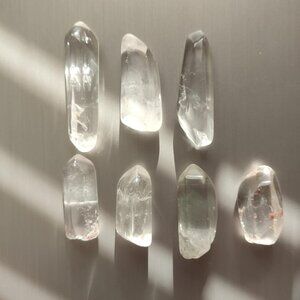 Clear Quartz Spear and Garden Quartz Spear 7 pieces in total